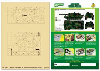 Imagine atasata: 1-72-Airbrush-CAMO-MASK-for-Leopard-2-A5-A6-Camo-Scheme-J-s-Work-PPA-5108_b_1.jpg