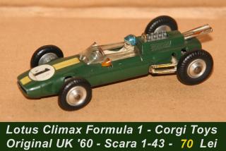 Imagine atasata: Lotus Climax Formula 1 - Corgi Toys - Original UK \'60 - Scara 1-43 - (12).jpg